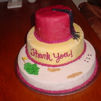 Shriners Golf Tournament My second attempt at a grand cake. It was okay, but I was really disappointed with the dullness of the fondant. I liked the look of the...