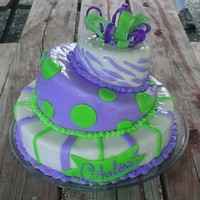 First Attempt With Fondant I make this cake in May 2010 for my grandaughters birthday. It was created on a wing and a prayer. What I've learned, I learned by...