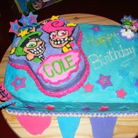 Fairly Odd Parents Birthday Cake This is a cake that I made for my sons 7th birthday.