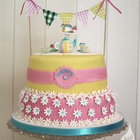 Tea Party A children's version of our Cath Kidston inspired cake!