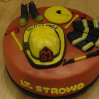Firefighter Birthday Cake 