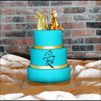 Wedding Kake A strange request, after many ideas, sketches, downgrades on price and design, here we are, a simple cake throwing both the grooms love of...
