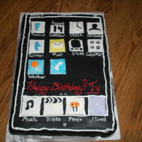 Ipod Touch Birthday Cake This for friends son who was getting an ipod for his birthday. This was my first really big detailed cake. Her son liked it so I was happy...