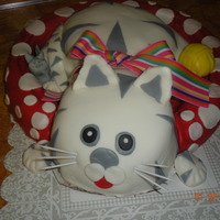 Kitty Cake My daughter loves cats. I saw a version of this kitty on the internet and new my daughter would love it. Its mmf covered and everhting is...