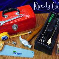 Tool Box Cake~ This Cake was for Charity at a Gala for Coldwell Banker , raising money for Habitat for Humanity~