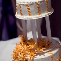 Tiger Lily Wedding Cake This is a wedding cake I did for my brother and sister-in-law this past year. The tiger lilies were all piped out of royal icing and I hand...