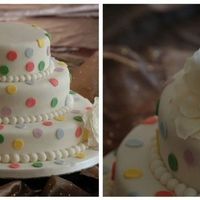 Spots Before My Eyes! I love the clean lines of maisie Fantasie cakes so was delighted to be asked to make this one by a bride and groom. Bottom 2 tiers are...