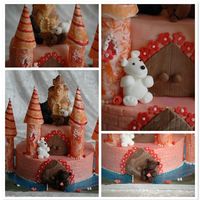 Meghan's Bear Castle For my DD's best friend who loves bears and fairytales!Everything in the cake is edible - bottom layer is a chocolate chunk sponge...