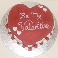 Valentines Cake my 1st valentines cake.... need to practice the writing abit more & find a way of not leavin brush marks when i wipe the icing sugar...