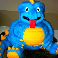 Father's Day Baby Dino A little twist on one of Debbie Brown's cakes. Our 3 year old chose the colors for this cake as a gift to grandpa. It's made of...