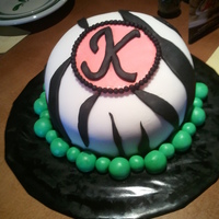 Zebra Cake Zebra Cake for 20 year old sister. Topsy Turvy, White cake, Swiss Meringue Buttercream, covered in Satin Ice Fondant.