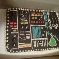 Dj Mixer.. Birthday Cake This was my second cake ever... I did this for my BoyFriend....