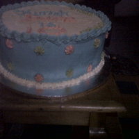 Kiddie Birthday Multicoloured starry photo. Butterscotch flavour.