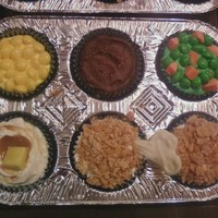 Tv Dinner I saw this done on a cooking show or in a magazine...I can't remember. But I had to make them, they were just so cute!