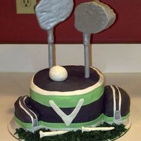 Top Of Callaway Golf Bag I made this for a friend for his birthday. All MM fondant with a white cake and Bailey's Irish buttercream. It tasted amazing!