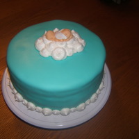 Baby Angle this was my first time making a baby, the cake did not turn out like I wanted so I saved it and did the baby on the cloud instead.