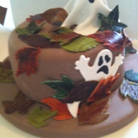 Halloween Themed Birthday Cake 