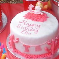 Cowgirl And Trusty Stick Horse This cake was for my daughter's 6th birthday, the cake was a white cake with vanilla custard and whole blackberries covered in MMF and...