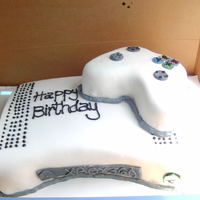 Xbox 360 Cake Yellow cake with buttercream icing and fondant