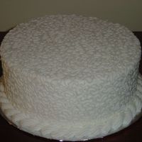 A Cake For My Momma..cause I Love Her! 2 layer devils food chocolate cake, raspberry filling, buttercream frosting, cornelli lace, fine tip. Made with love for my momma...(cause...