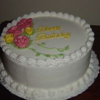 Just A Plain Ol Birthday Cake Chocolate cake, with buttercream frosting. You can only put so much about a cake. Hey, it's a cake..what else can I say? Today was hot...