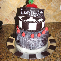 Twilight Cake Made this for my 11 yr old step duaghter's birthday. She loved it! First time using fondant.