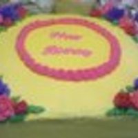 Spring Birthday Cake I made this for a friend's mom turning 74. Everything is done in BC.