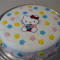 Hello Kity Con Flores 