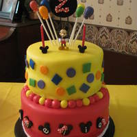 Mickey Mouse 2Nd Birthday Made for the daughter of a friend of mine. Idea from jcakehomemade.blogspot.com. 10" double layer and 8" double layer cakes. My...