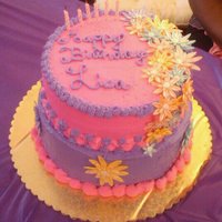 Pink And Lavender Cake Birthday cake for my sister and friend