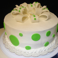 Polka Dot Cake For a co-worker's grandaughter