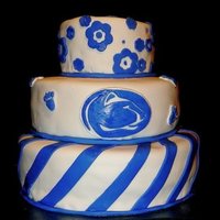 Penn State Birthday A 21st birthday cake for a devoted Penn State student. She wants to know how I will top this for her graduation cake. I'm not sure.