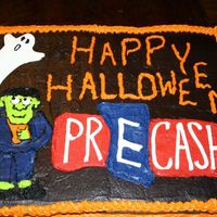 Halloween Cake This was my first sheet cake ... it was made my office.