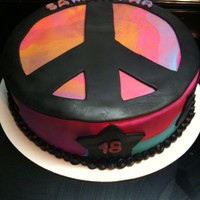 Tie Dyed Cake 
