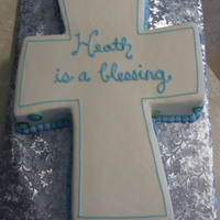 Baby Heath All buttercream, modeled after the napkins/plates (the circle design on the side)