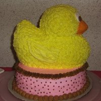 Ducky Cake This was very first cake I ever made for my friends babyshower .... I wasn't completely happy with the out come of it but everyone...