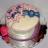 Charlotte's Web Cake A Charlotte's Web cake for Charlotte with a special message written in the web