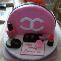 Chanel Clutch This was one of my first cakes i did for a friend. it was victoria sponge with jam and buttercream filling