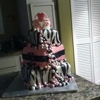 Hot Pink And Zebra This was my first total disaster and my first square cake. I do not like doing square cakes or maybe this was just an exception, I had to...