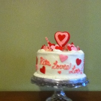 Valentine's Day Cake STRAWBERRY WITH CREAM CHEESE ICING