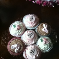 Baby Shower Cupcakes This was my first cupcake order. I made these for a baby shower. Vanilla with vanilla buttercream, strawberry with cream cheese and...