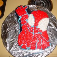 Spiderman This was my first character cake for my nephew's 1st birthday.