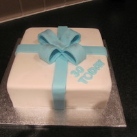 My First Present Cake This is my first attempt at making a present cake