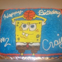 Spongebob Spongebob Basketball Cake