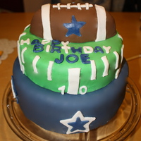 Cowboys Cake This was for my brother in law who's a huge dallas cowboys cake.