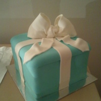 Tiffany & Co Cake Tiffany & Co present cake i made for my friend