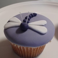Dragonfly Cupcake 