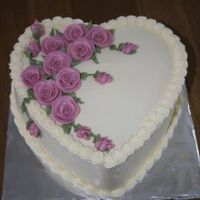 Heart Birthday Cake 