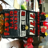 Jackpot Birthday Cake A friend likes to gamble so I took a shot at a Slot Machine cake.