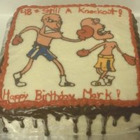 Hand Drawn Boxer Cake This is a homemade carrot cake with pineapple cream filling and cream cheese frosting all made from scratch. I sketched the boxers before...